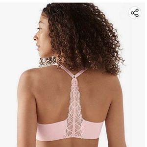 True & CO Body Lace Racerback Bra